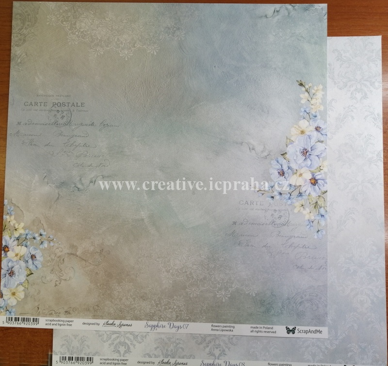 ScrapAndMe Saphire Days 07/08 30.5cm 250g/m2